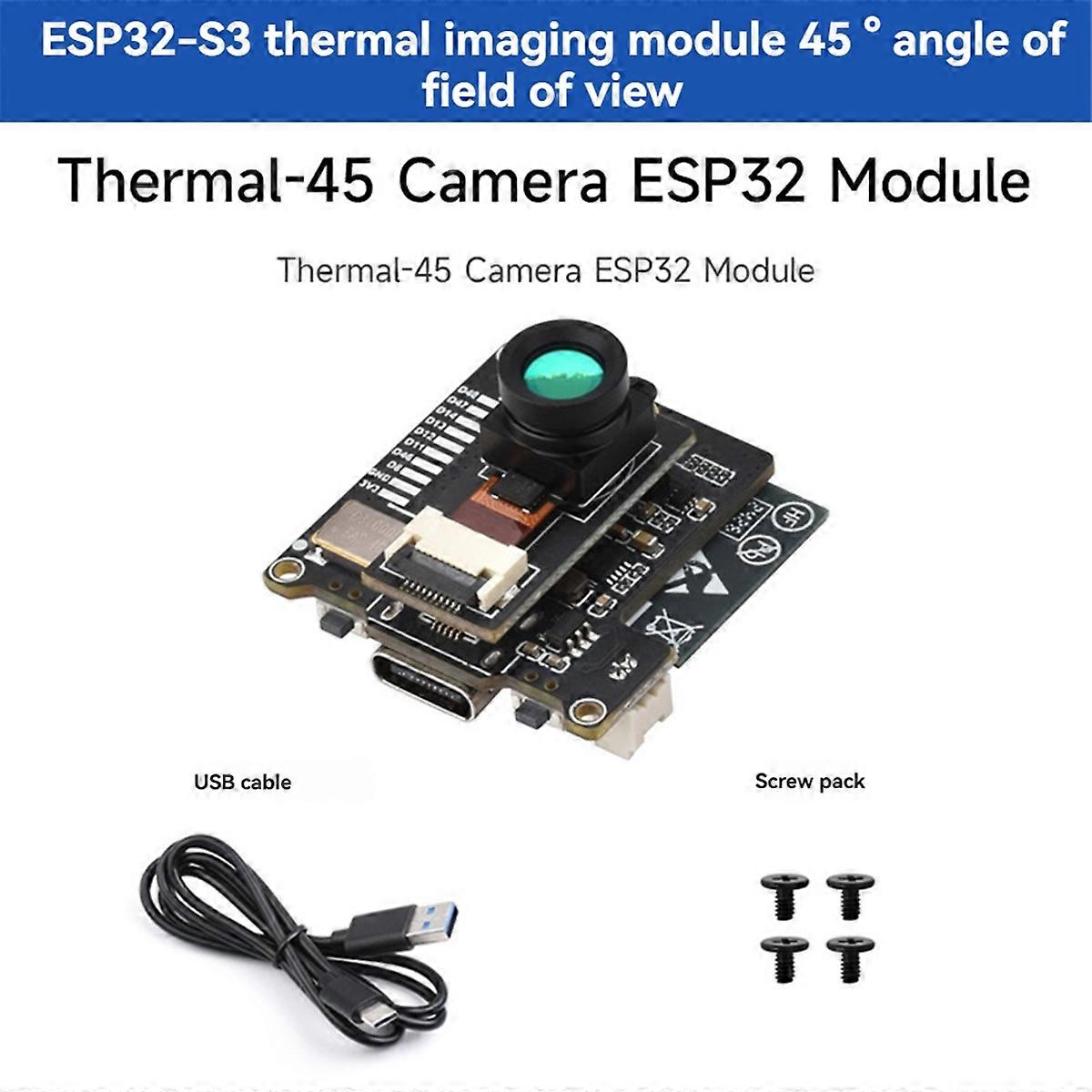 Module d'imagerie thermique infrarouge Wi-Fi Esp32-S3, carte de développement RVB Wi-Fi série Esp32, matrice infrarouge 80 x 62 pixels B