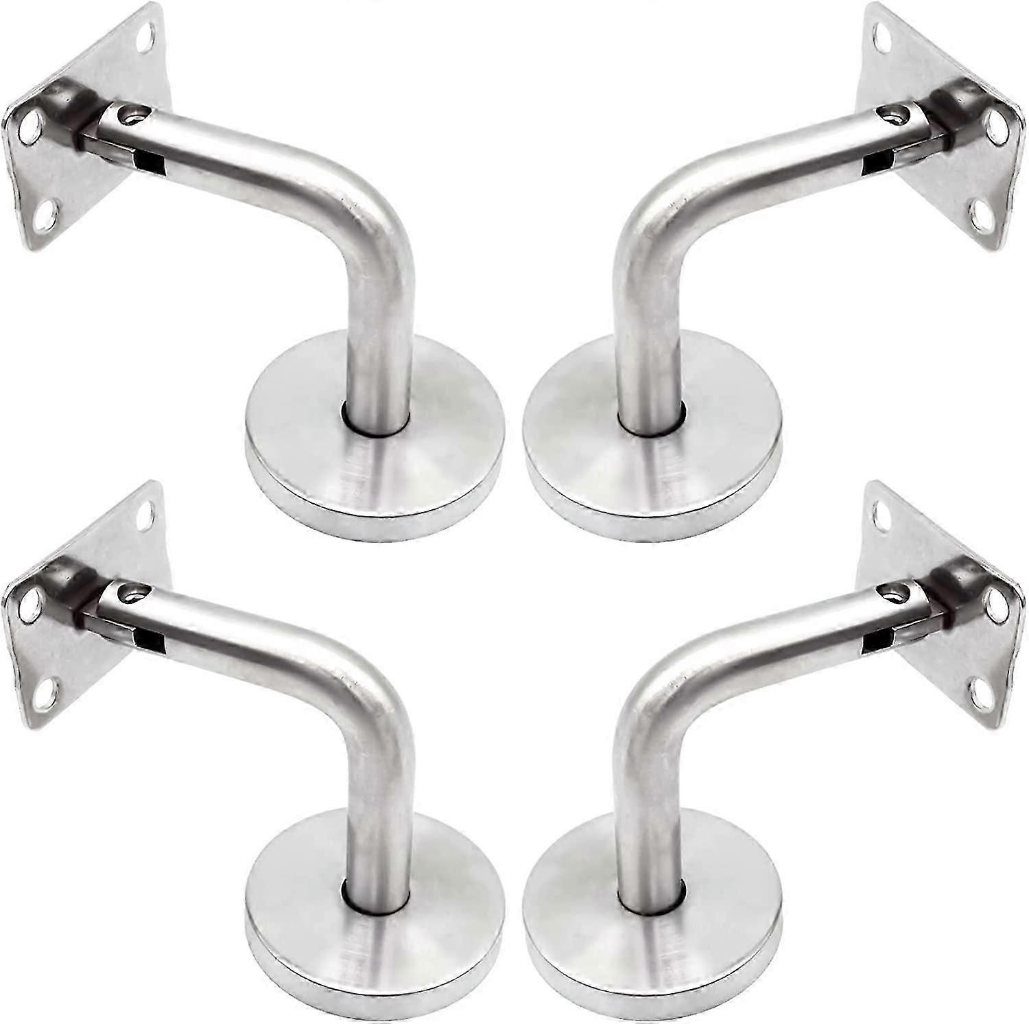 4pcs Handrail Brackets with Cover Base Wall Brackets Railing