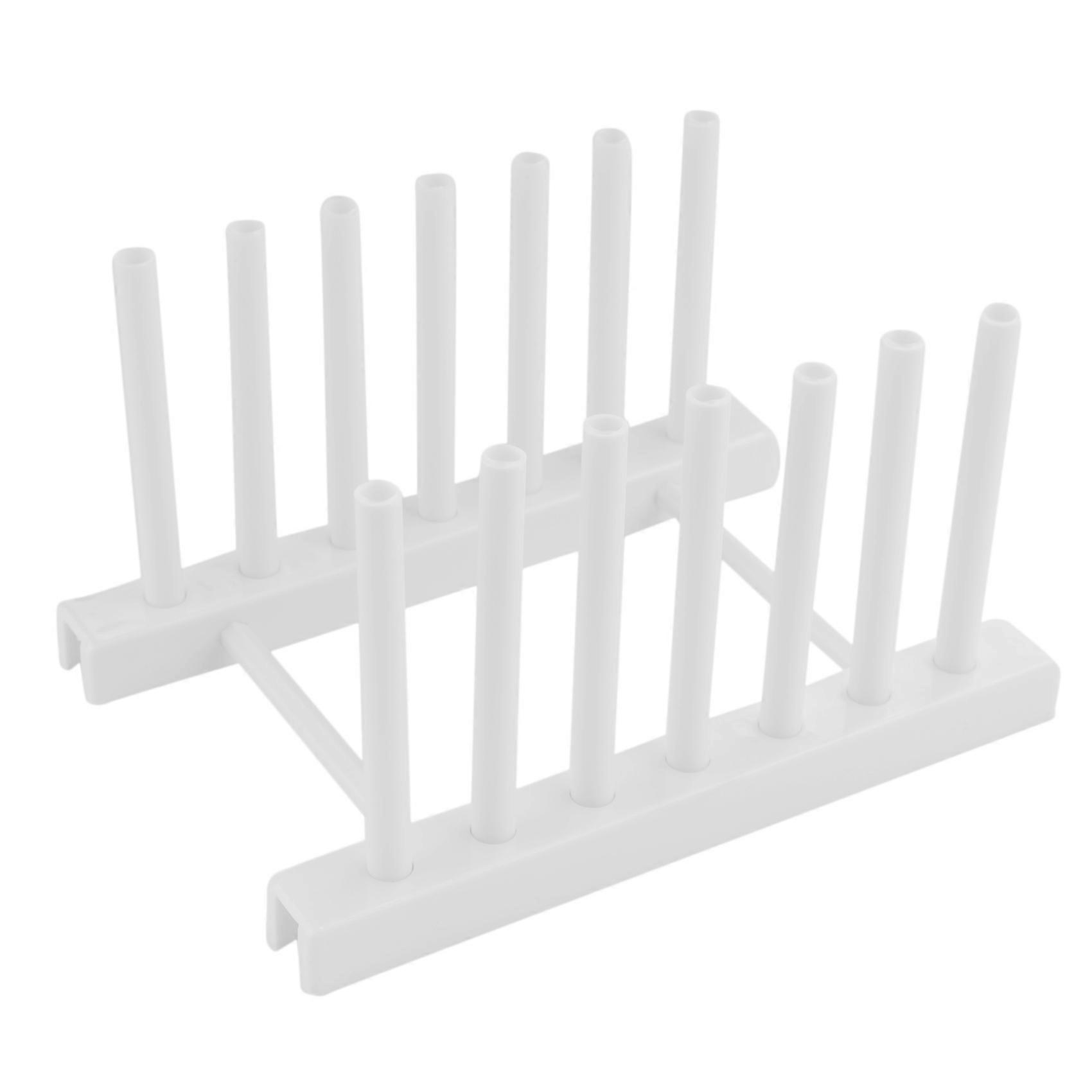 Kitchen Pot Lid Rack Dish Rrain Rack Spoon Holder Shelf White