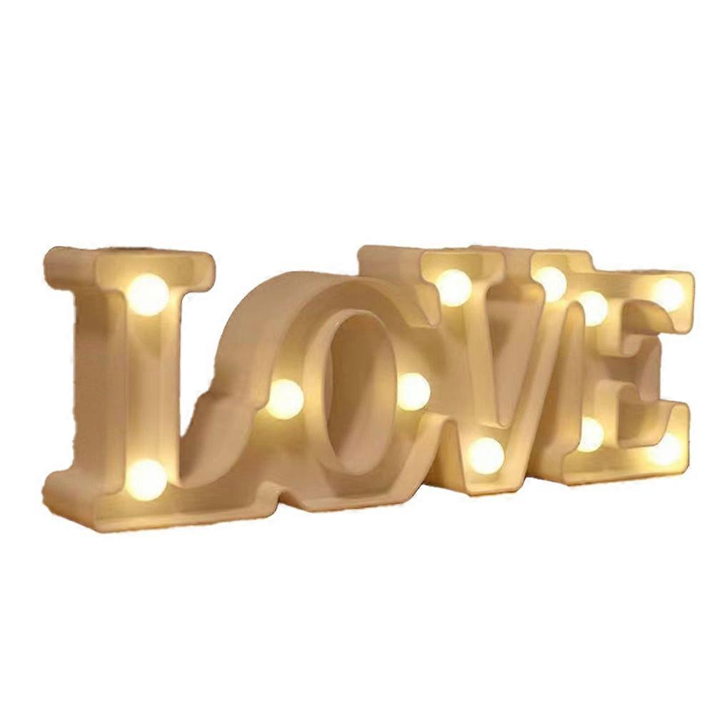 Love Letter Lamp English Romantic Surprise Decoration Modeling Lamp Proposal Scene Layout