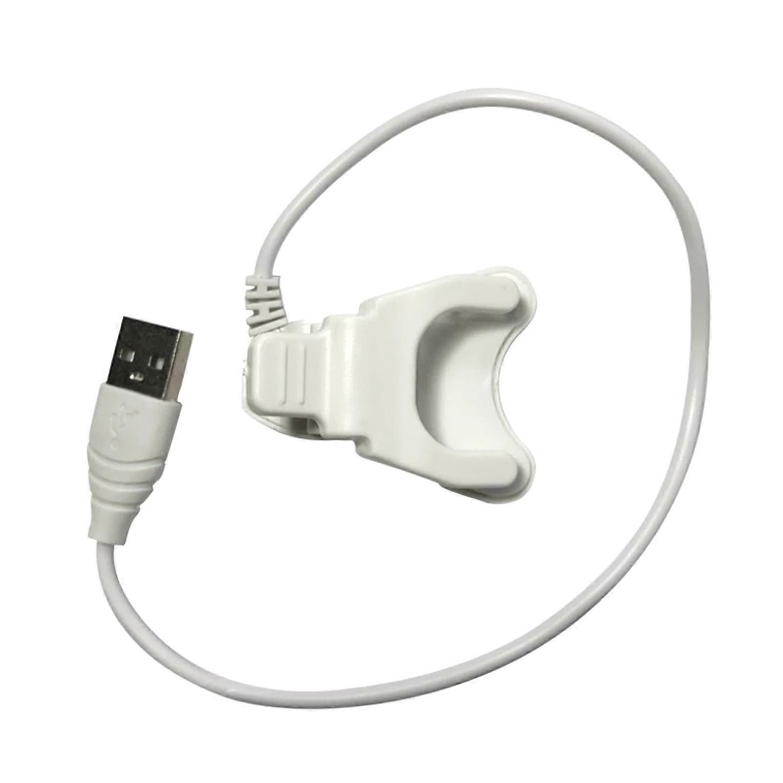 Portable Direct Universal Clip Type Wristbands 2-pin Spacing 9mm Backup Charger Cable Adapter Support Child for Smart Wa  White