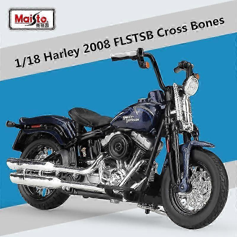 Maisto 1:18 Harley-davidson 2008 Flstsb Cross Bones Alloy Μοτοσικλέτα Μοντέλο Diecasts Metal Toy Street Μοτοσικλέτα Μοντέλο Παιδιά Δώρα