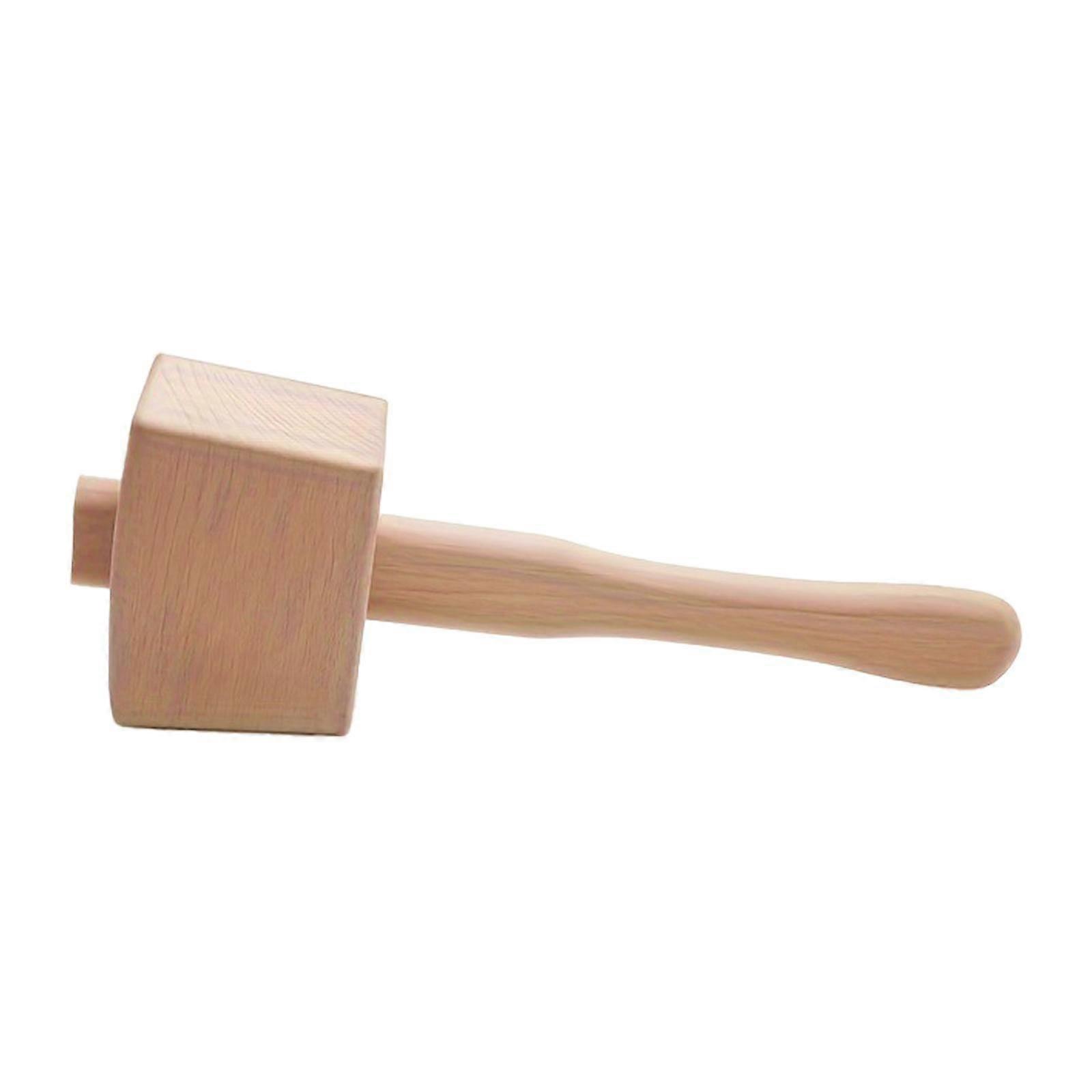 Wooden Mallet with Handle Manual Hammer for Walnut Cracking Work Woodworker