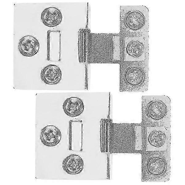 Scharniere aus Zinklegierung für Glastüren - langlebig, einfache Installation, vielseitig einsetzbar, perfekter Ersatz - 2er-Pack