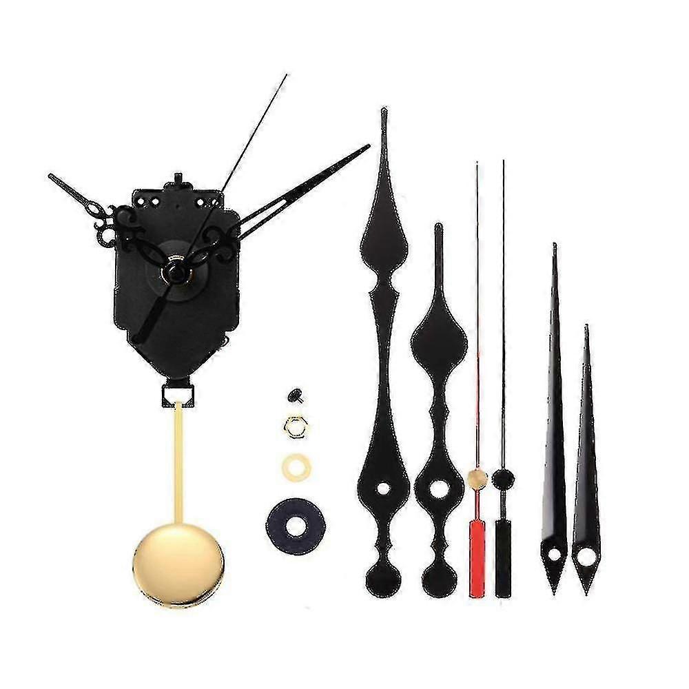 Premium Pendulum Clock Movement Set for DIY Repairs - Durable Iron & Plastic, Easy to Use, Versatile Design