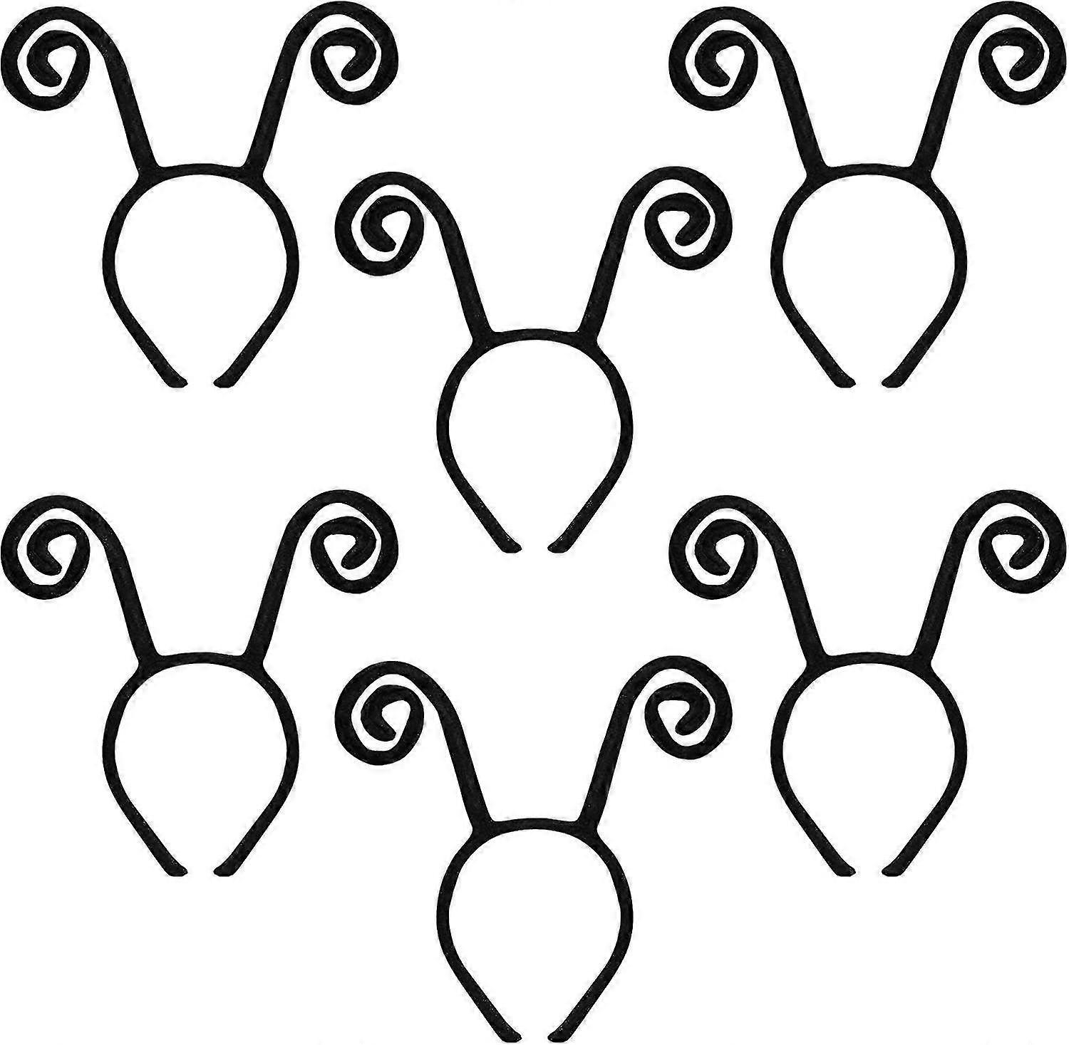 Butterfly Antenna Headband - Διασκεδαστικό Αξεσουάρ Κοστουμιών για Παιδιά &; Ενήλικες, Ρυθμιζόμενο &; Άνετο, 6 Pack, Μαύρο
