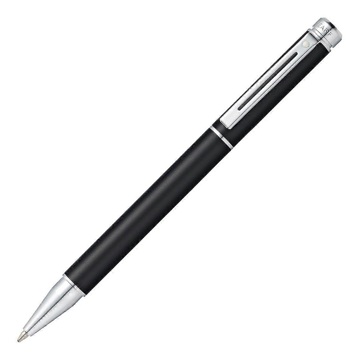 Sheaffer 200 chrome plated ballpoint pen, matte metallic black (E2915251)