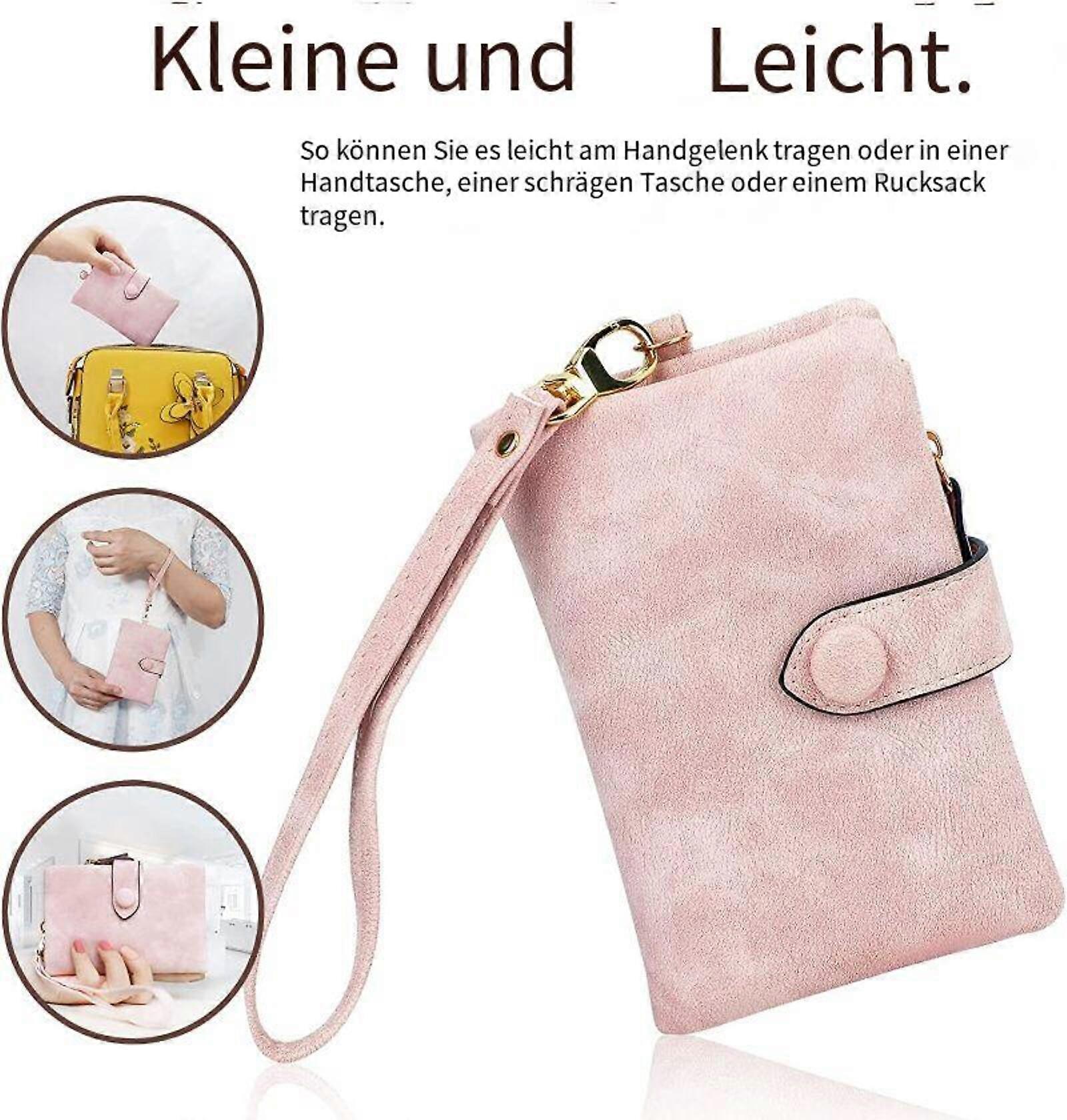 Pung kvinders læder blød pink