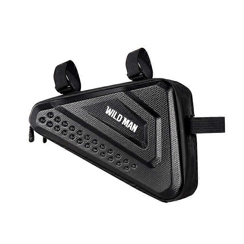 WILD MAN ES19 Vélo EVA Hard Shell Triangle Sac VTT Front Beam Bag ES19 (Noir)
