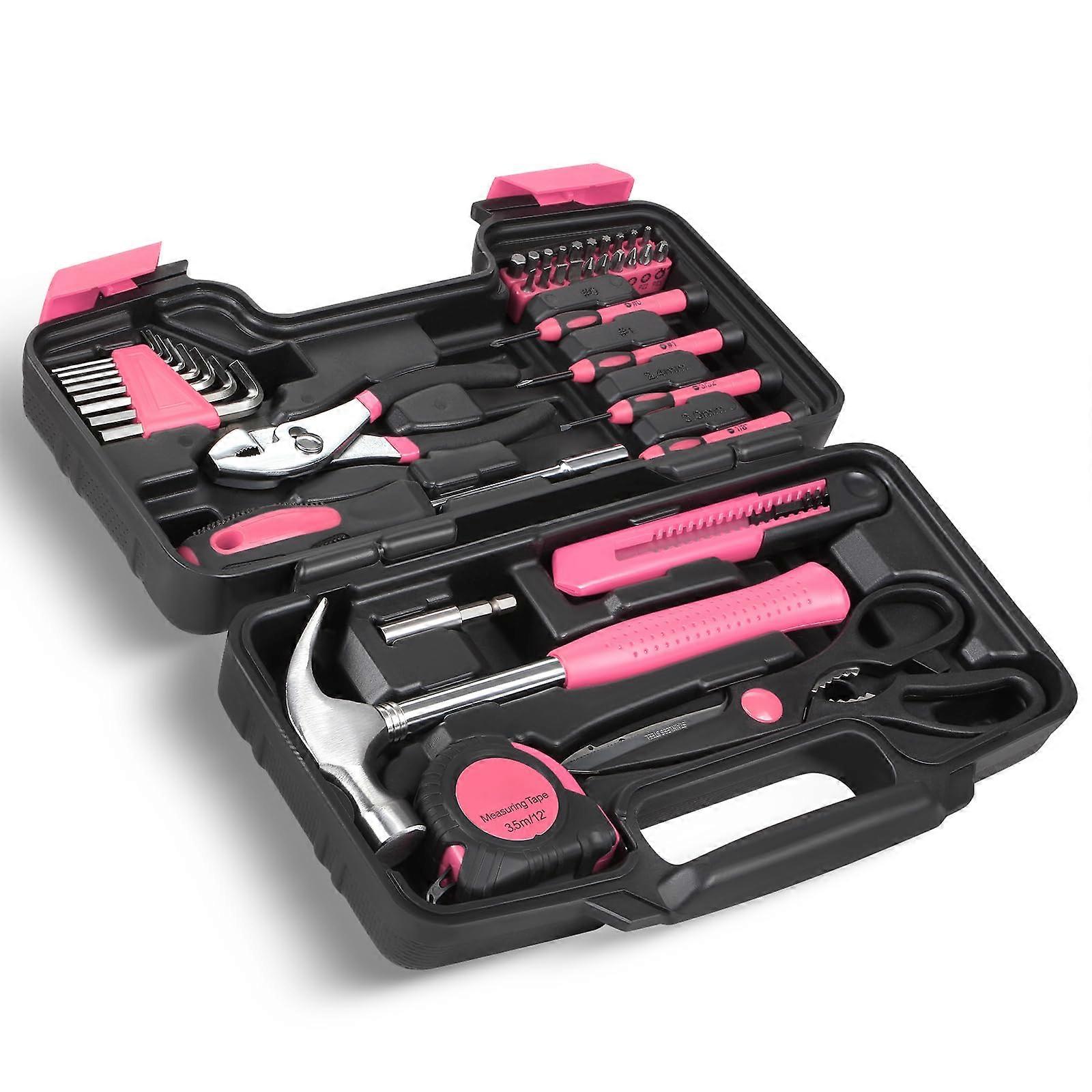 39-Piece Household Tool Set Compact Hand Tool Kit For Home Garage Office Dormitory Repairs