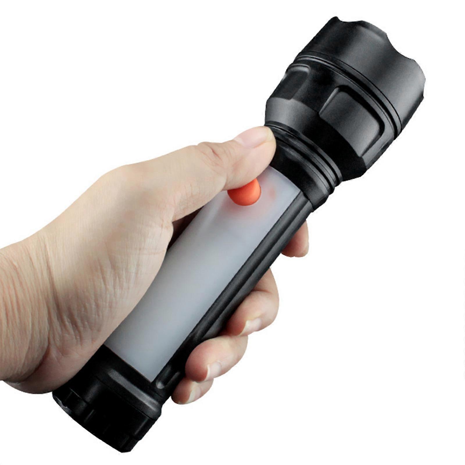 Portable LED Flashlight, Road Emergency Torch Flashlight Outdoor Camping Torch Plastic Led Torch With Red Light