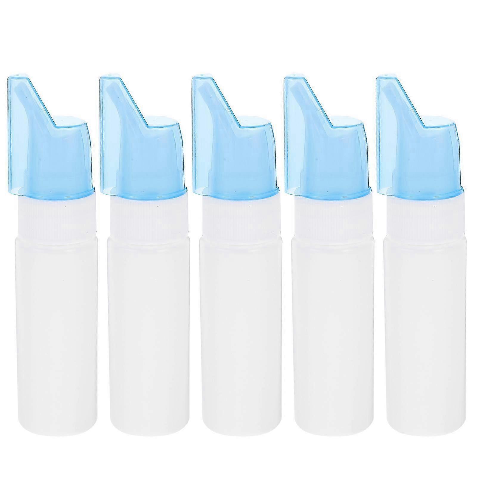 5pcs 70mlプラスチックポータブル鼻スプレーボトル詰め替え可能なファインミスト空の鼻炎噴霧器