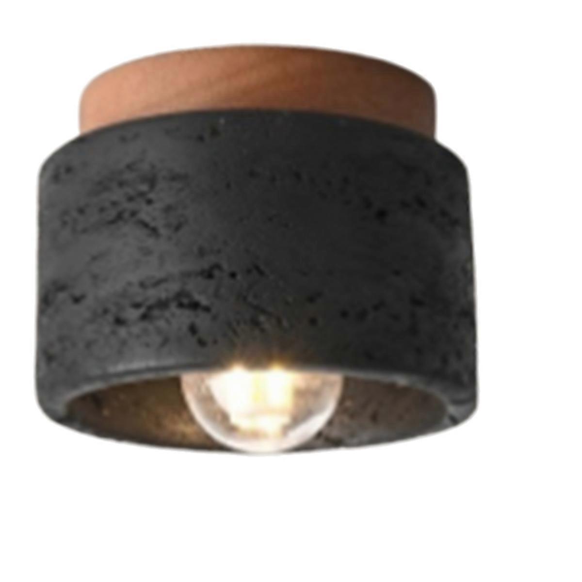 Japanese Style Wabi-Sabi Ceiling Light E27 Three Color Dimming for Kitchen Hallway Living Room Study