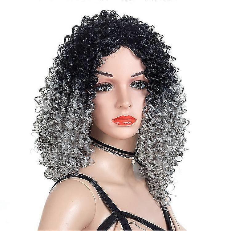 Mujeres Gris Pequeños Curls Wig