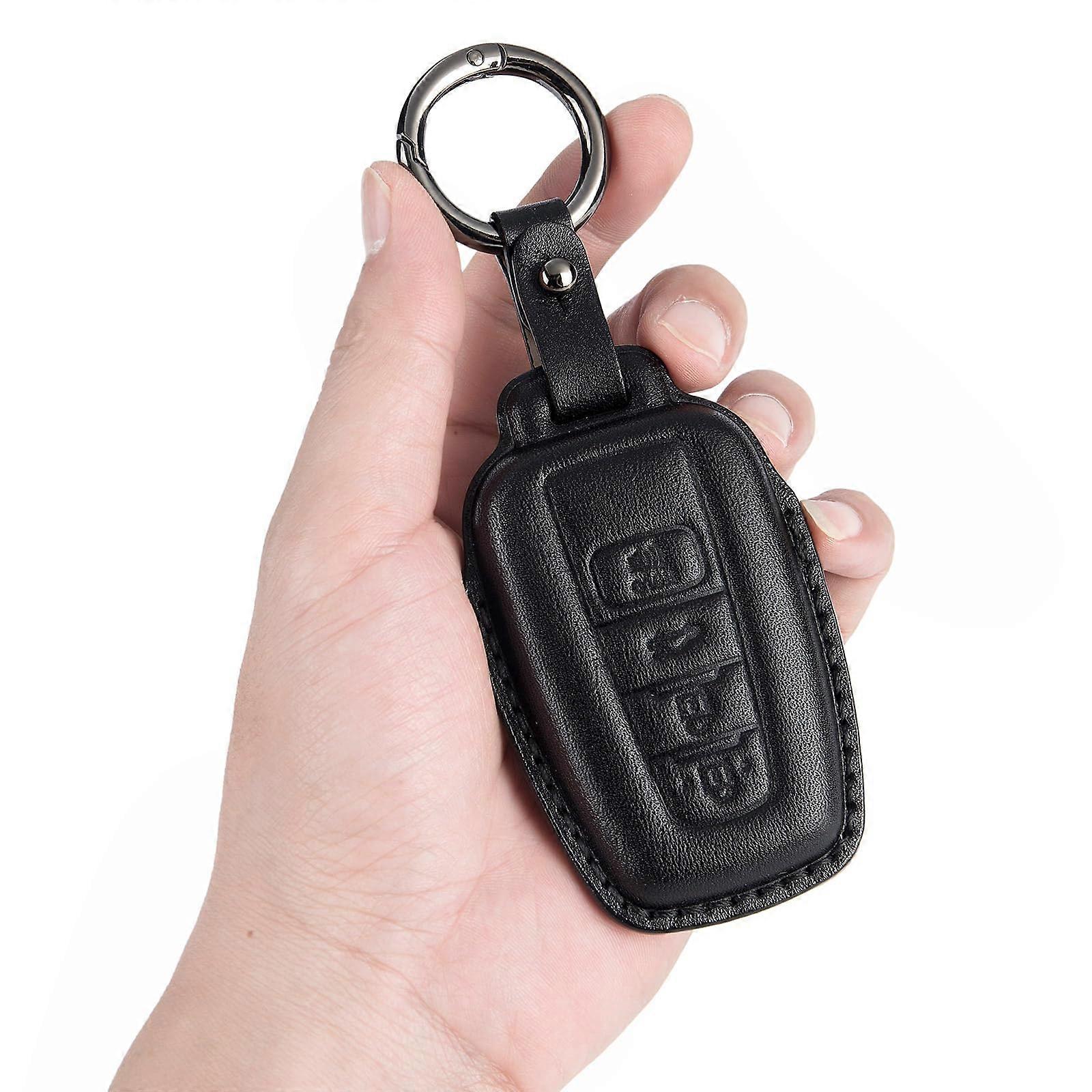 for Toyota Key Fob Cover Keychain with Leather 360 Degree Protection