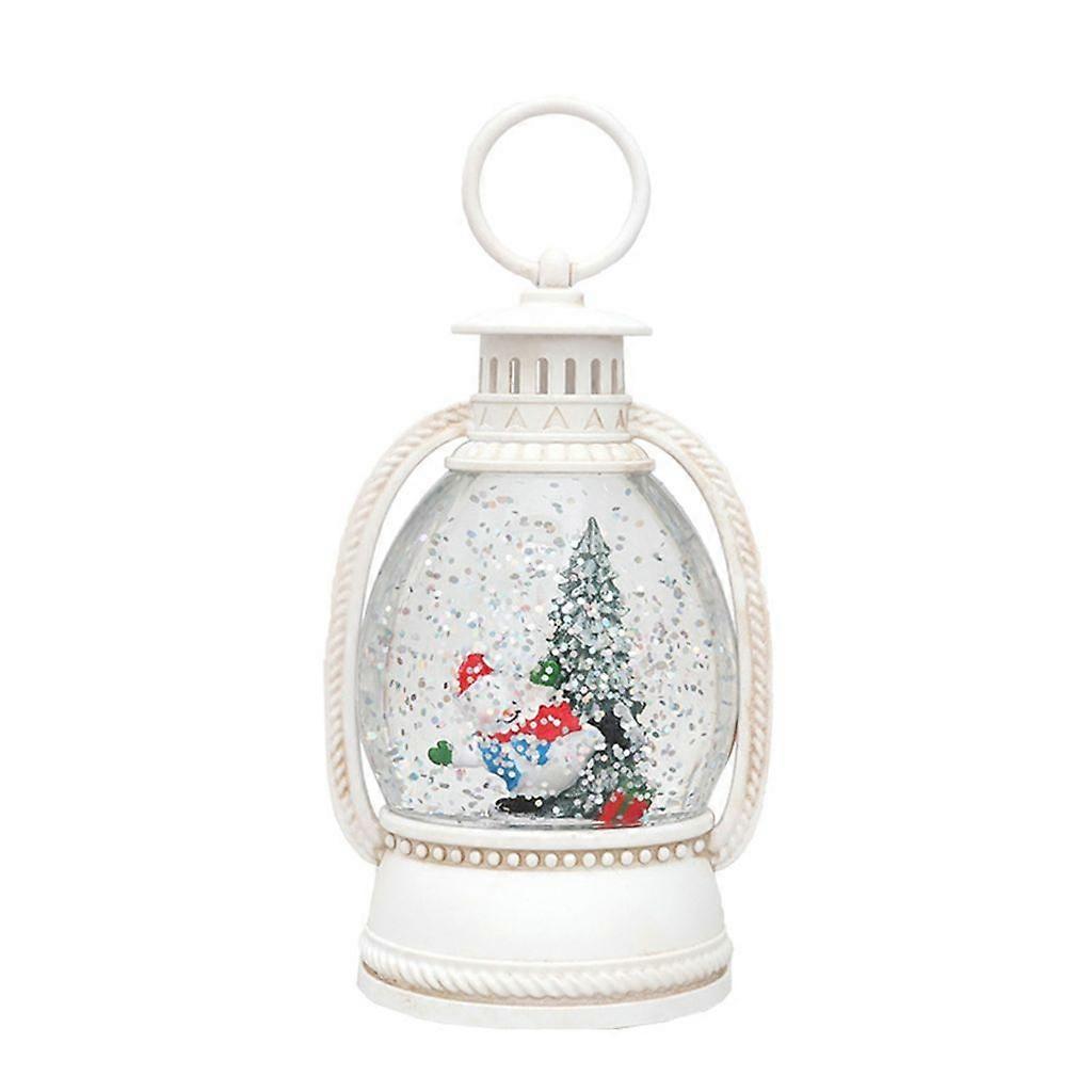 Christmas Water Scene Light with Dynamic Glitter Effect Decoration Gift