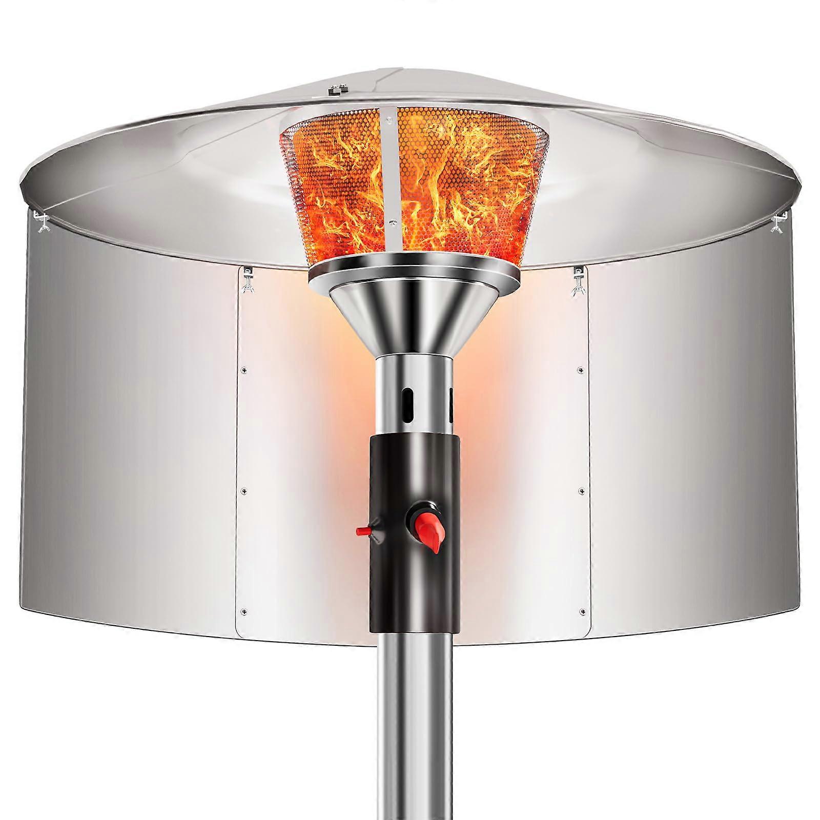 Patio Heater Reflector Shield, Heating Reflector, Heat Focusing for Gas Propane Heaters