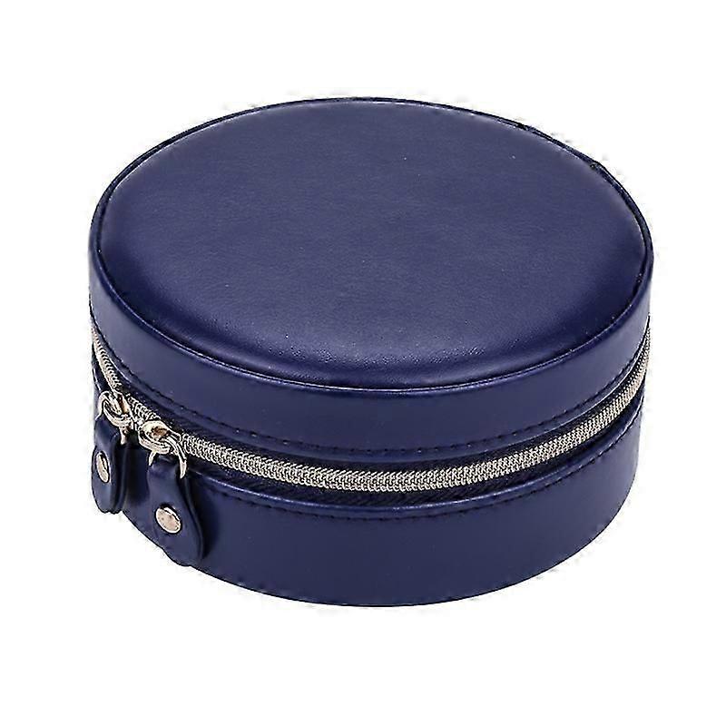 Round Pu Portable Jewelry Storage Box
