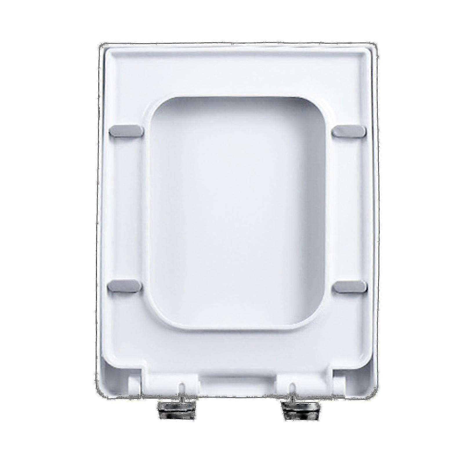 1mor Toilet Seats Close Pp Elongated Square Shape Bathroom Accessories Durable Heavy Duty 06c-pp Toilet Lid