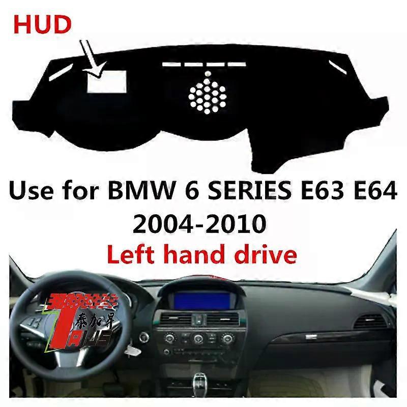 Taijs Left Hand Drive Car Dashboard Mat Dash-Mat for BMW 6 Series E63 E64 2004 2005 2006 2007 2008 2009 2010 Old Model Pad