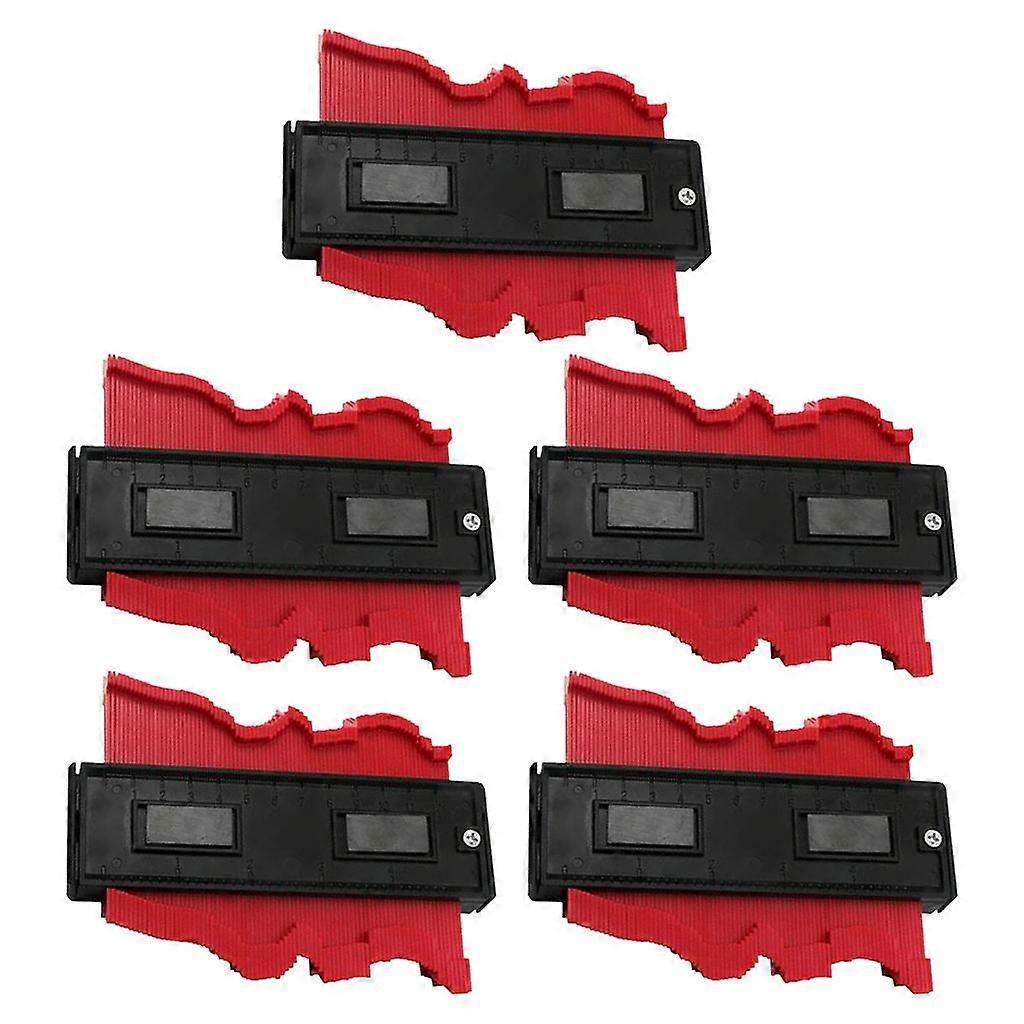 5 Pieces 120mm Irregular Measuring Edge Shaping Wood Measure