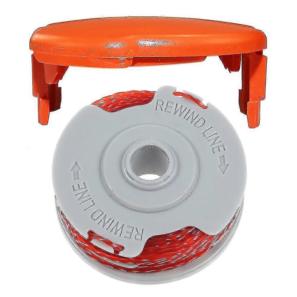 Double Autofeed Spool & Line & Spool Cap Cover For Flymo Strimmers & Trimmers For Cordl