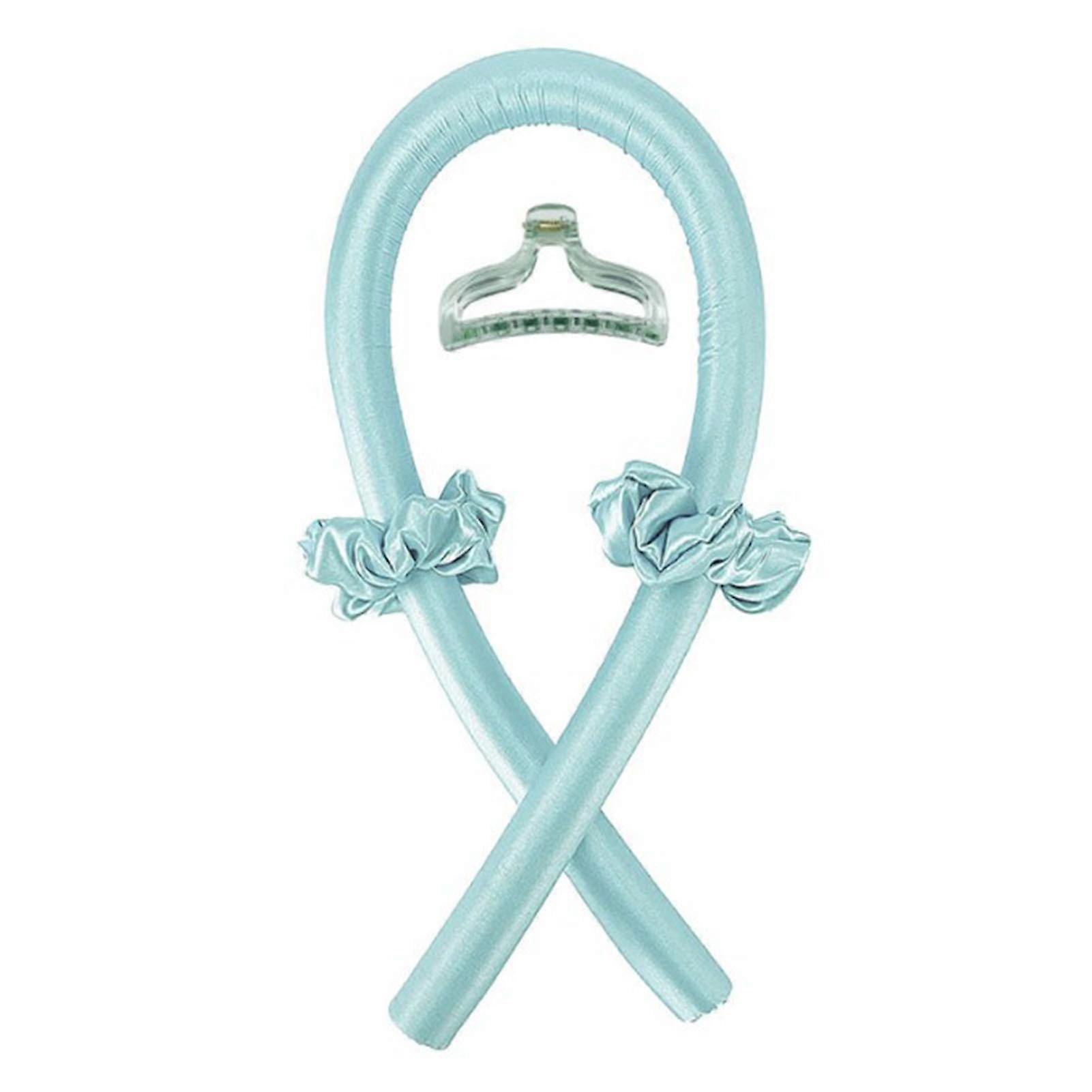 Heatless Curling Rod Pure Color Silk Rubber Time Saving Lazy Sleeping Curler Set for Home