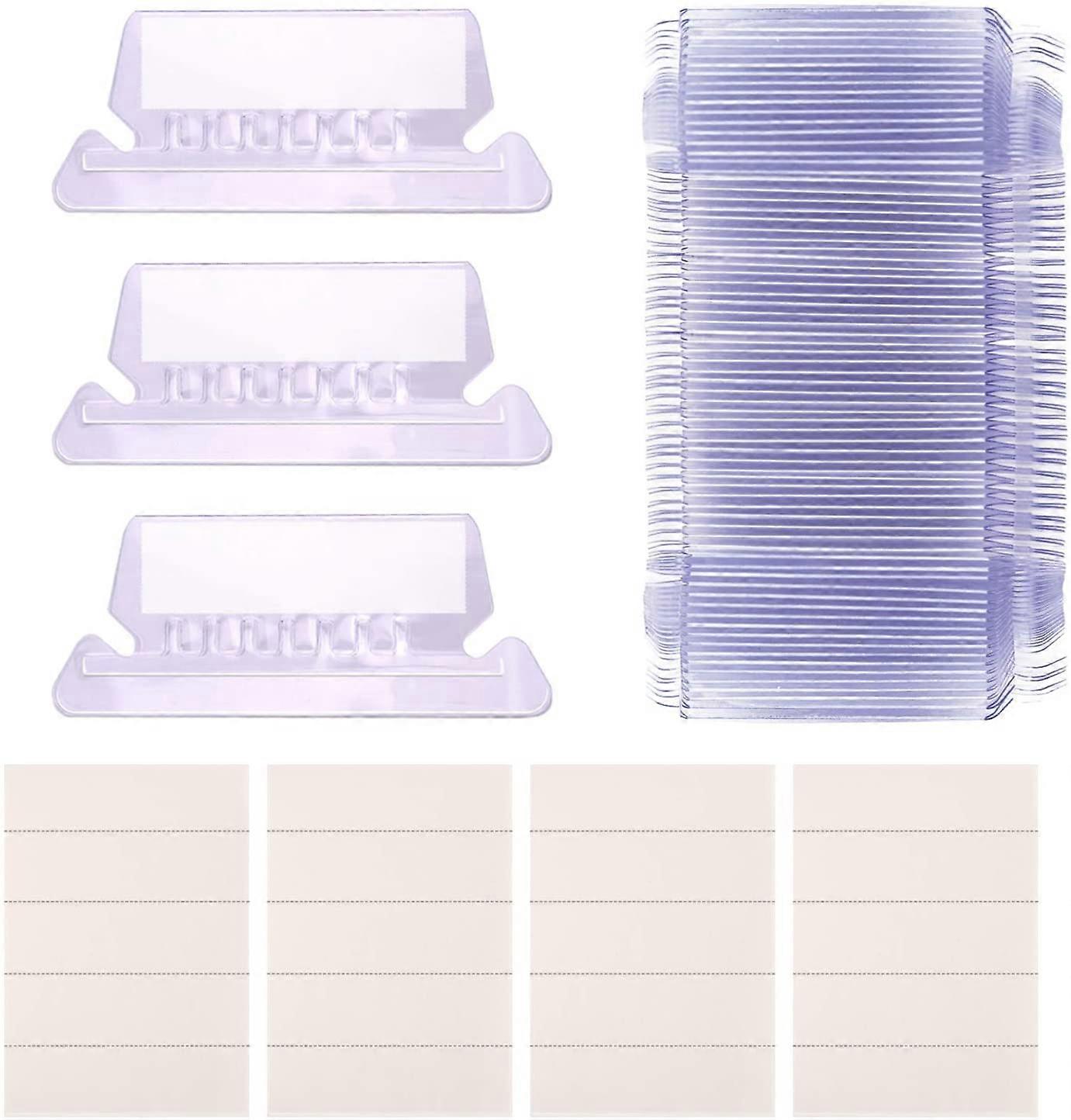 2 Inch 60 Sets Hanging File Tabs And Inserts, Colorful File Folder Labels Filing Tabs For File Identification, Easy To Read
