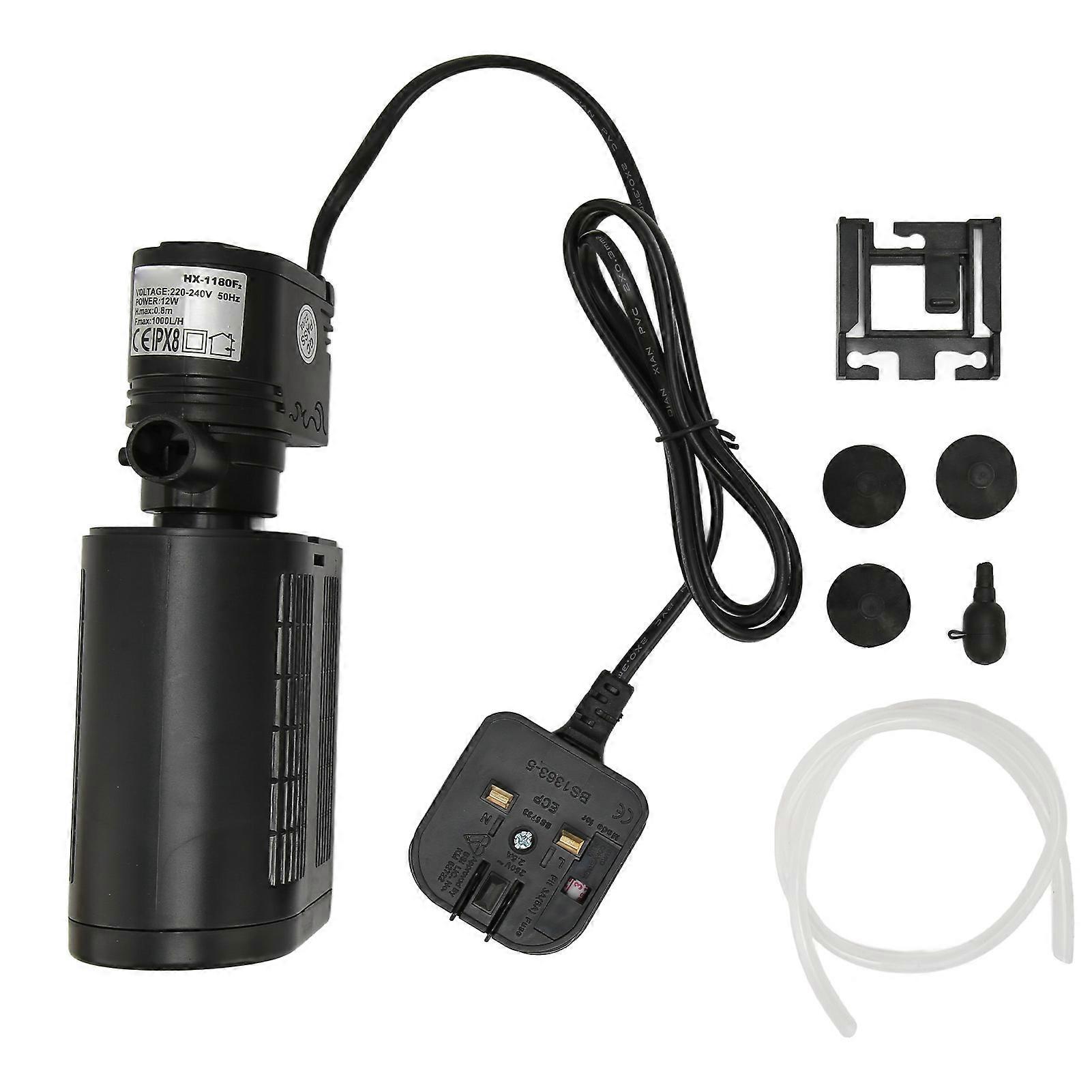Aquarium Filter 3 in 1 Filtration Circulation Oxygenation Internal Fish Tank Filter Pump 220 V