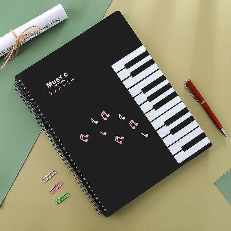 Adjustable Music Sheet Folder For Piano Guitar Violin 20-Page Music Sheet Protector With Note Annotation Design For Concerts And Practice Sessions