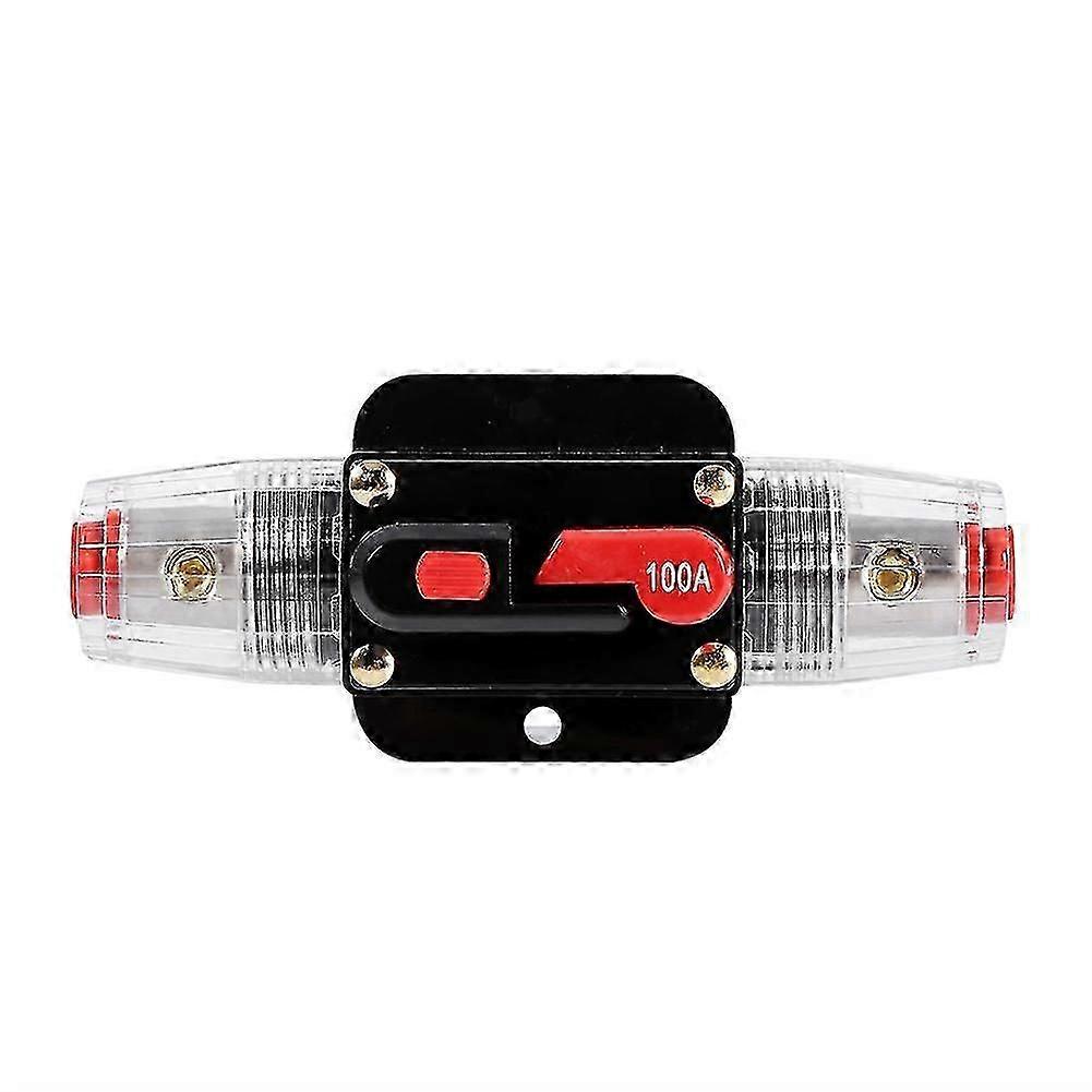 50A-100A Circuit Breaker Reset Fuse Holder for Car/Boat 12-24V Waterproof Electrical System, Durable Compact Design Easy-Install Auto Marine