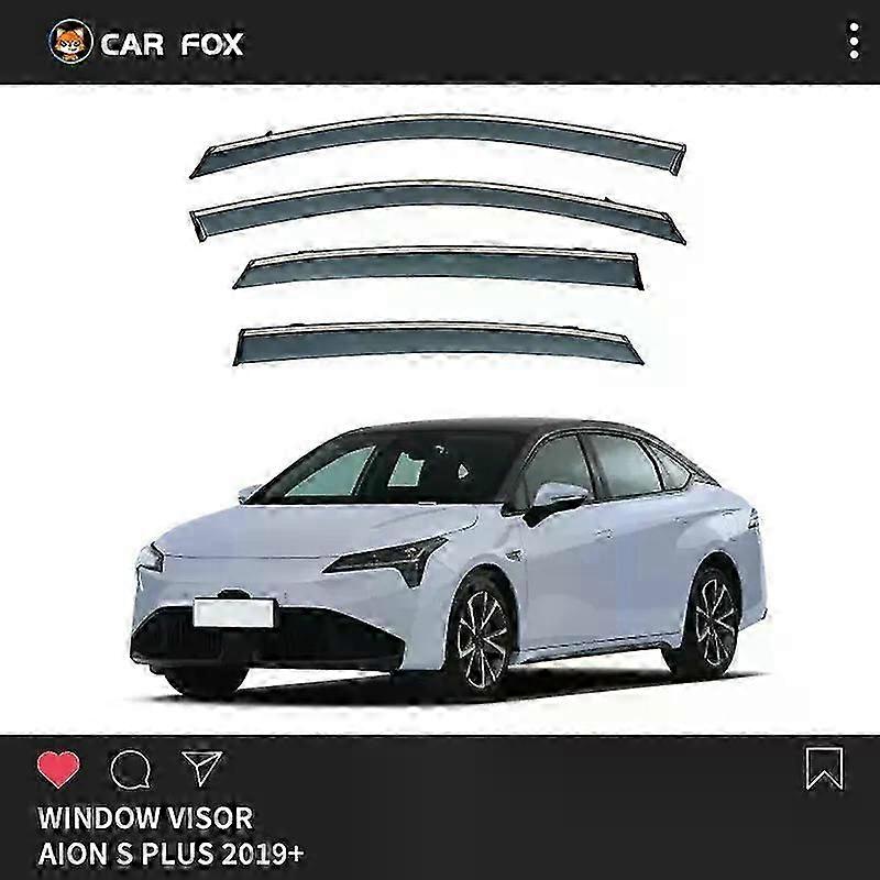 Applies to Suitable for Aion S Plus MK1 2019+ Window Visor Door Visor Vent Wind Deflectors Visors Rain Guard Shades Visor