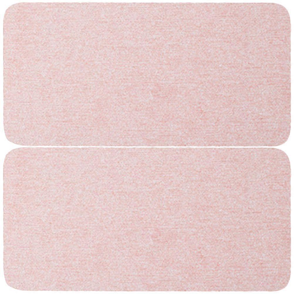 2Pcs Bathroom Countertop Absorbent Mat Multi-functional Soap Holder Water Drying Soap Dish
