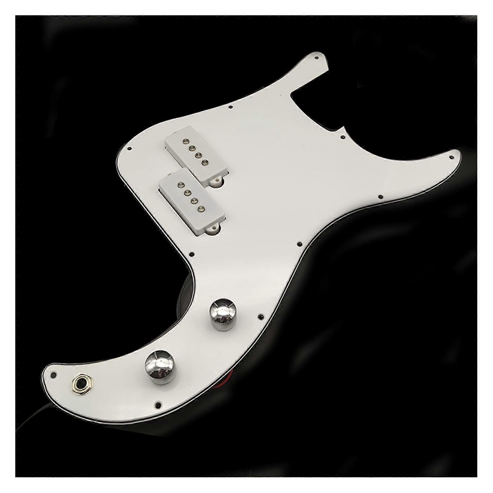 Bass Prewired Loaded 3 Ply Pickguard Pickup for Bass Electric Guitar Parts Pickup Set with Pickguard (Color : 02)