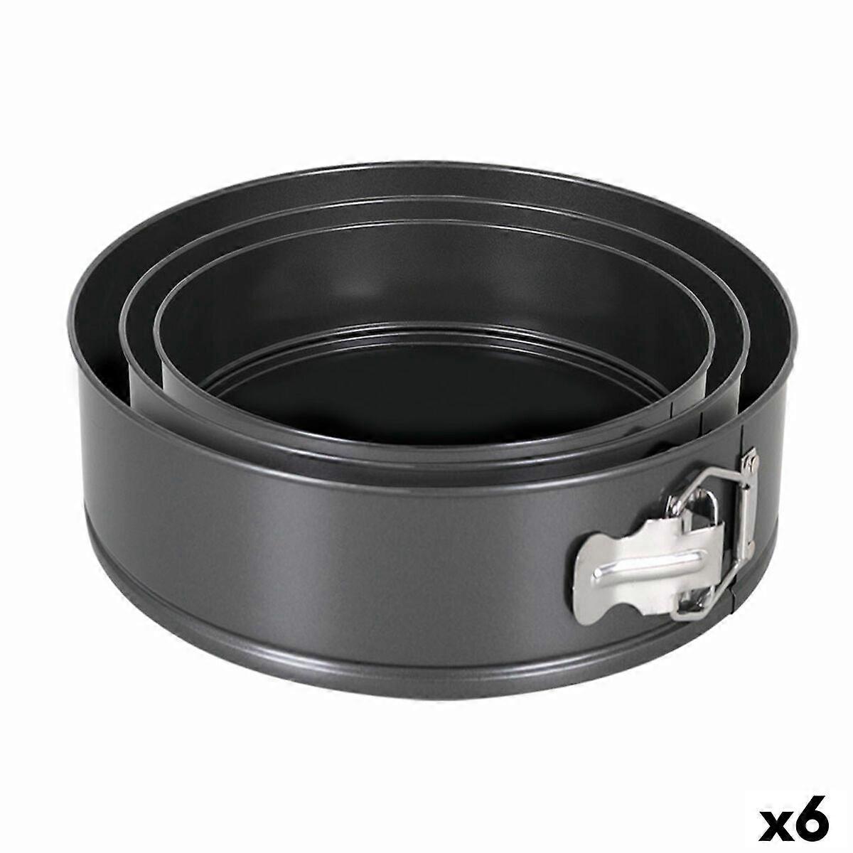 Springform Quttin Schwarz 24 x 7+28 x 6,8 cm 3 Stück (6 Stück)