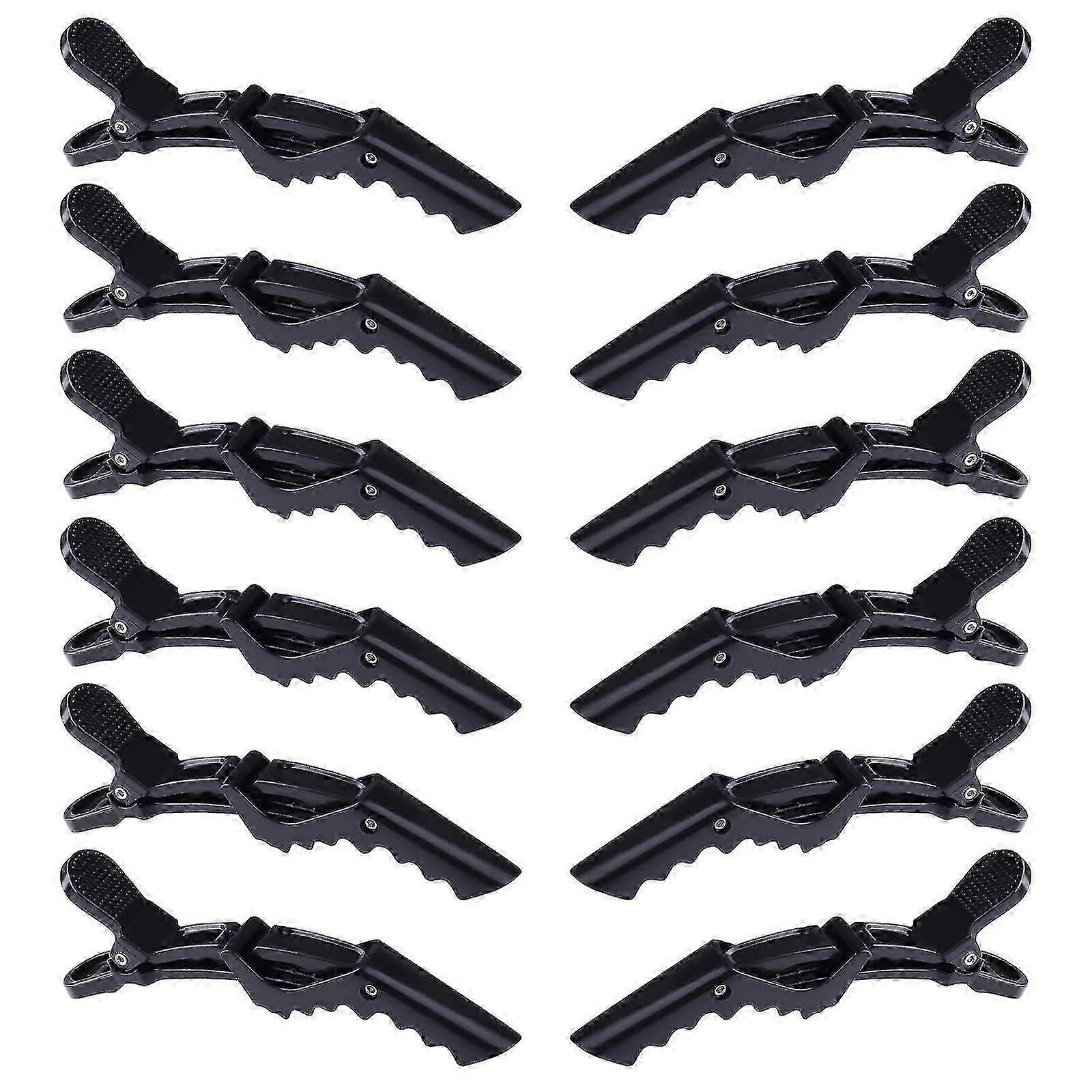 12pcs Alligator Hair Clips For Styling With Double-hinged Design - Ya