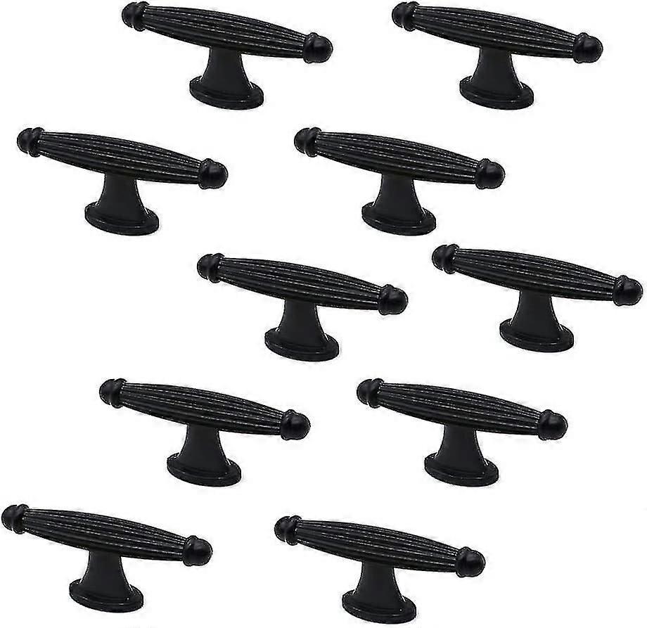 Set Of 10 Furniture Handle T-shape For Cupboard Dresser Drawer A