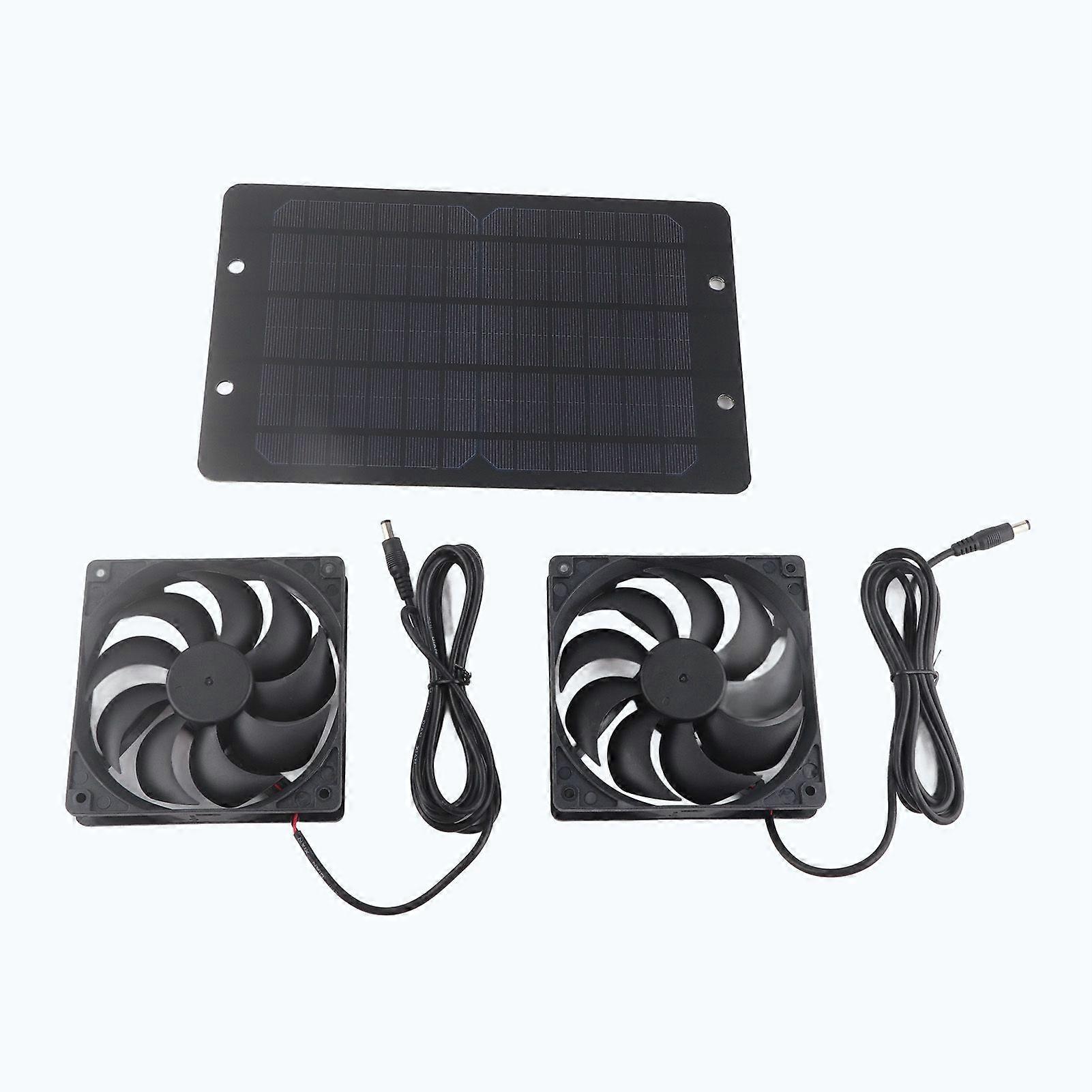 High quality  10w monocrystalline solar panel dual fan kit