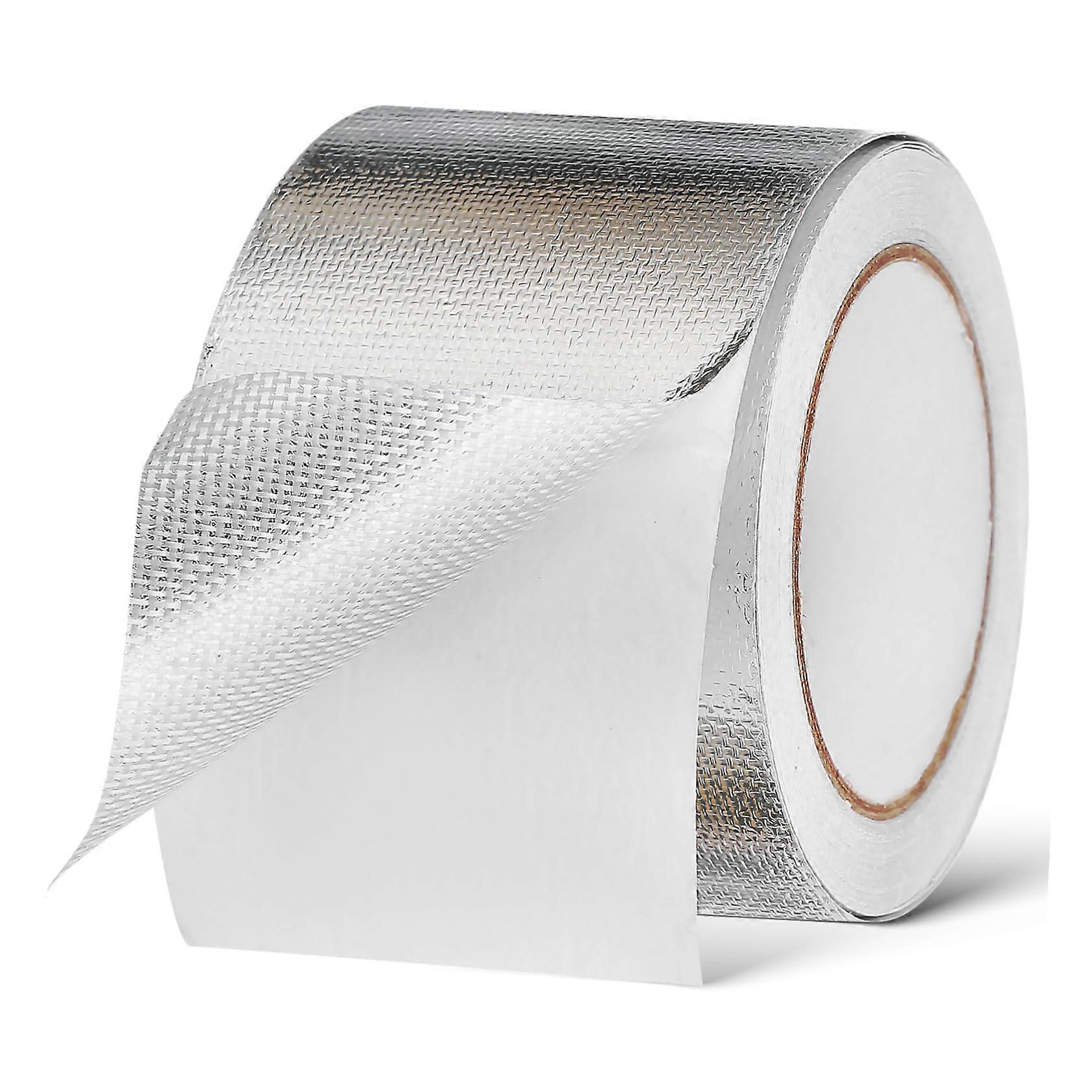 Aluminum Foil Adhesive Tape for High Temperature Insulation, Weather Resistant, Strong Adhesion for Electronics and Construction