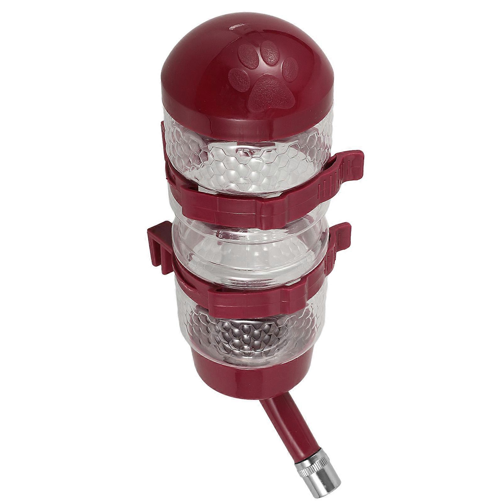 Large Capacity Pet Water Dispenser for Dog and Cat Cages – Easy Attach Hanging Bottle with Transparent Body for Convenient Monitoring and Space