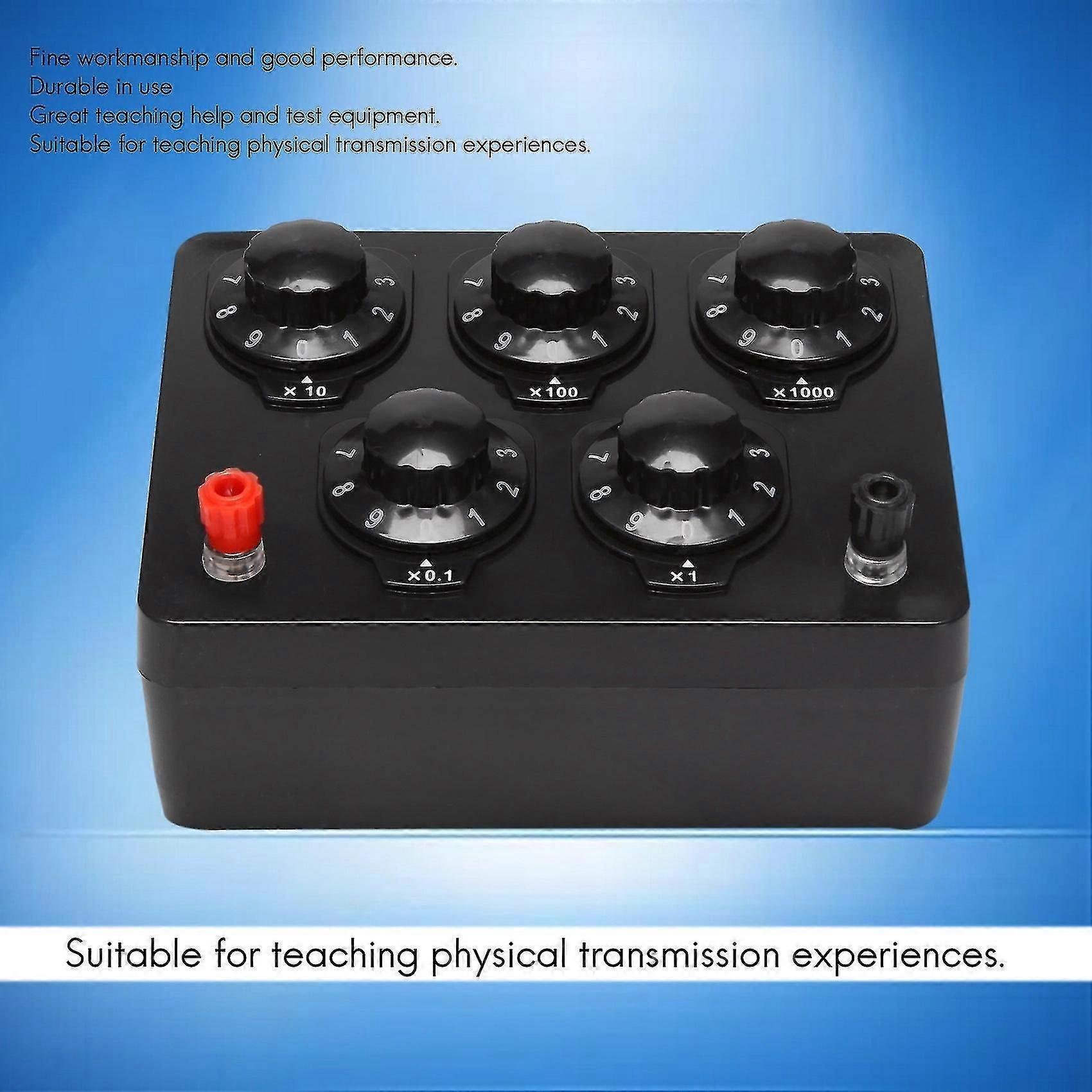 Adjustable Decade Resistor Box 0-9999.9 Ohm Variable Resistance for Physics Laboratory Equipment