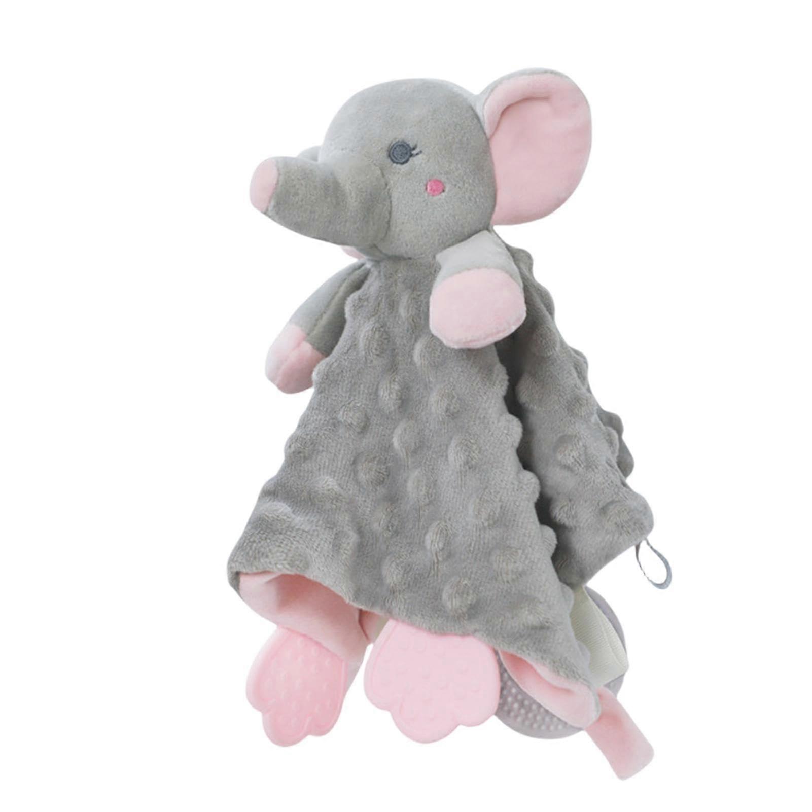 Cuddly Blanket Boy Soft Plush Toy Blanket for Newborns, Comfort Grey Elephant, Unisex Soft Toy, Soothing Snuggle Buddy
