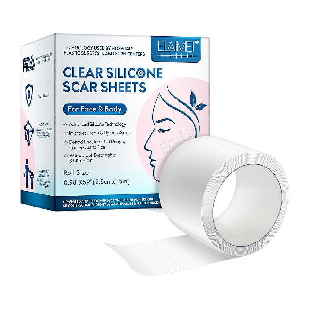 Silicone Gel Strips Patch Silicone Scar Sheets Reusable Silicone Removal Patch Scar