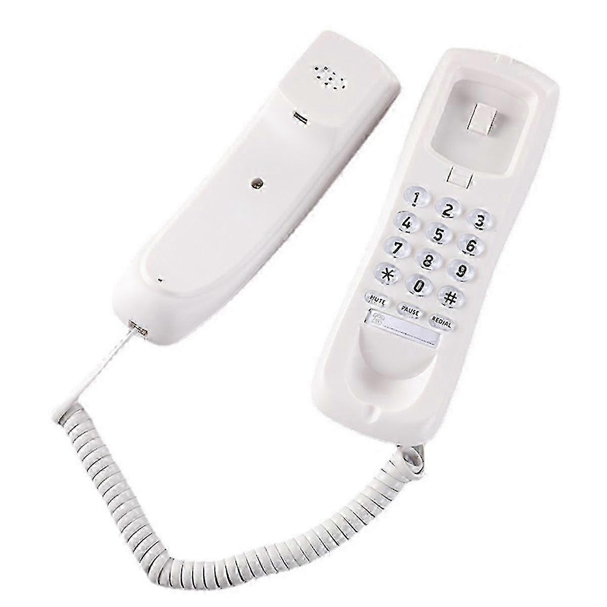 Compact Wired Landline Telephone for Home and Hotel Use, Small Extension Options Available