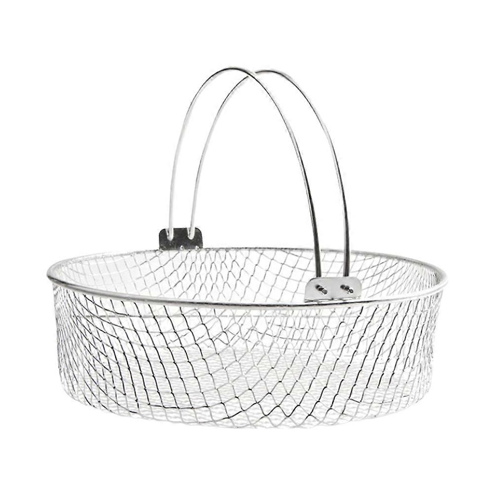 Sturdy Stainless Steel Oven Mesh Tray for Kitchen Use Silver Practical Air Fryer Compatible 1pc