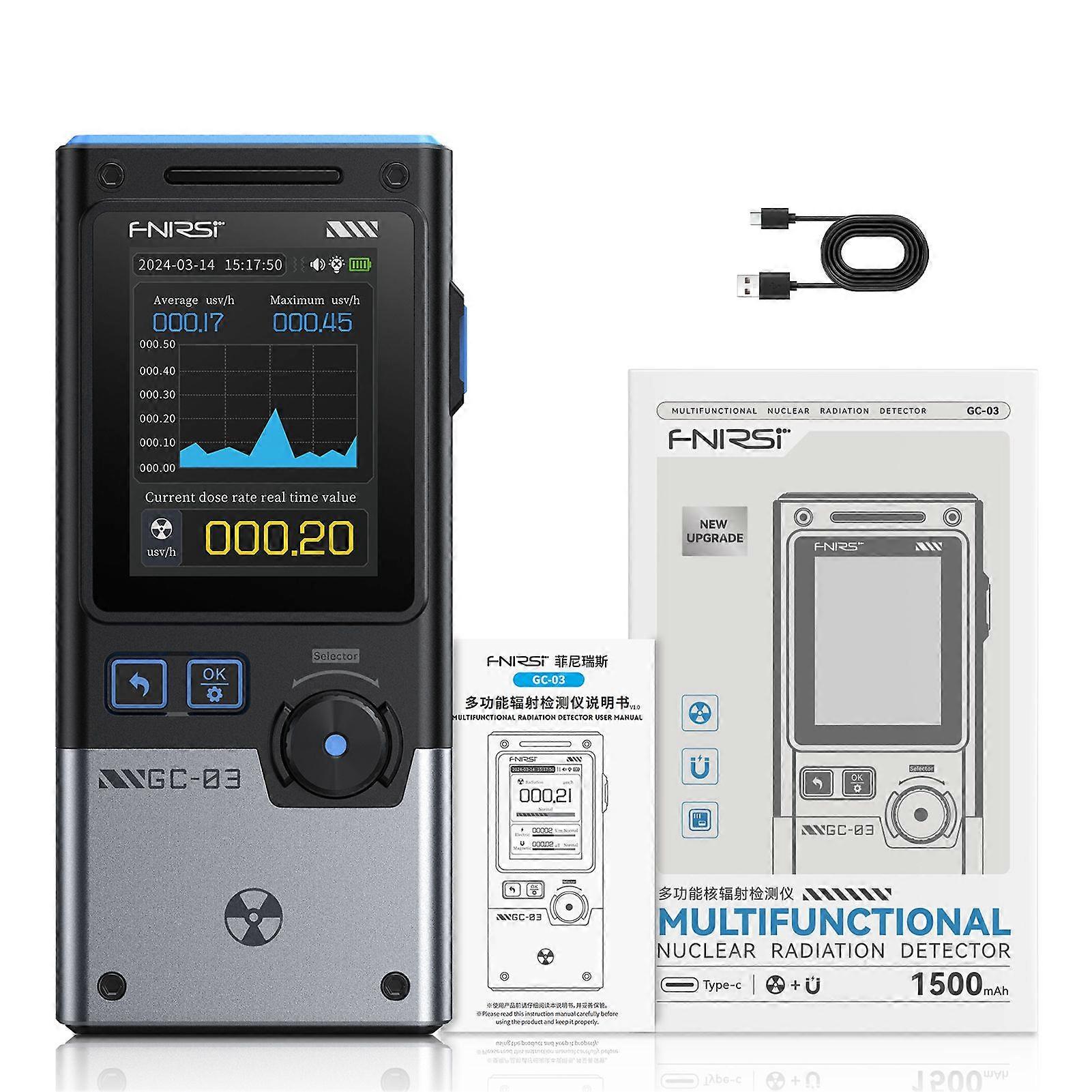 3 in 1 EMF Detector Digital LCD EMF Meter Rechargeable Digital Electromagnetic Field Radiation Detector