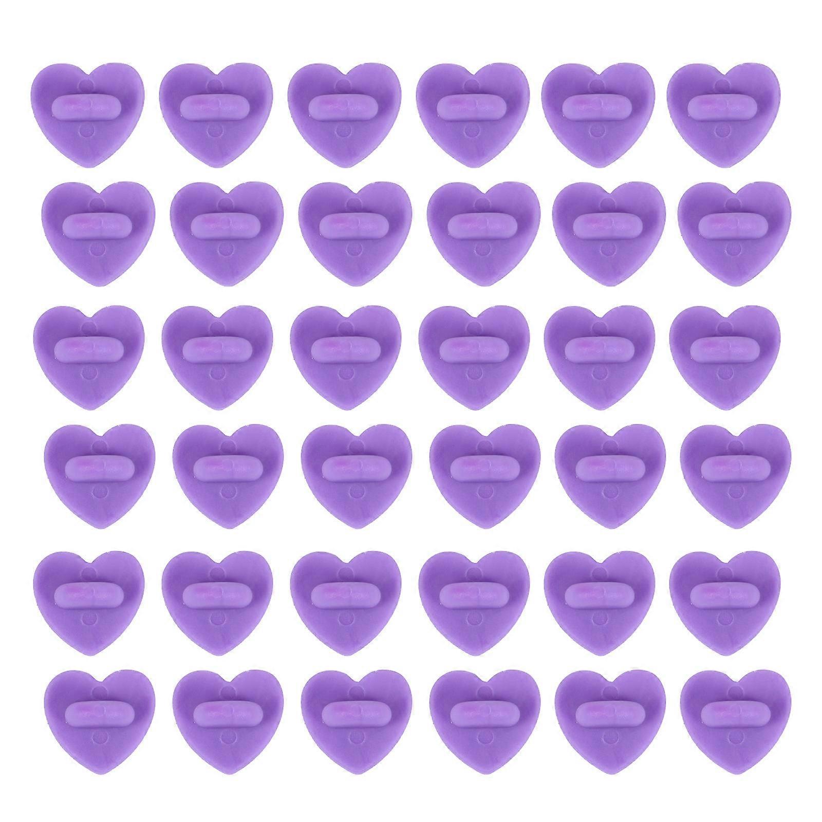 Purple Heart Rubber Pin Backs Brooch Keepers DIY Tool for Women's Brooches Lapel Pins Badges Accessories