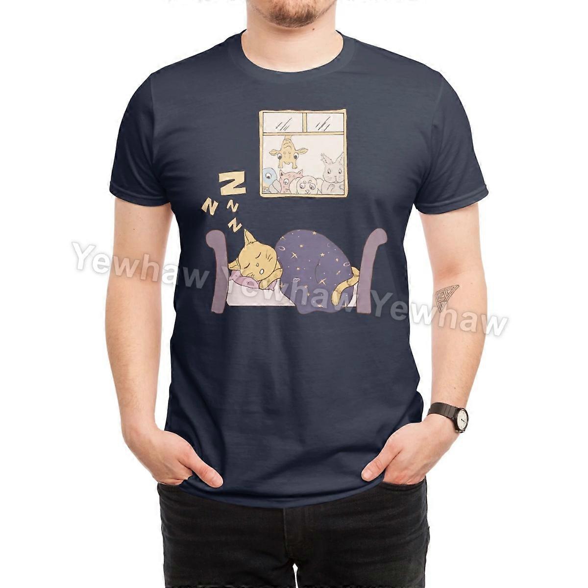 Zzz my cat T-Shirt sleeping cat animals window starry blanket curious
