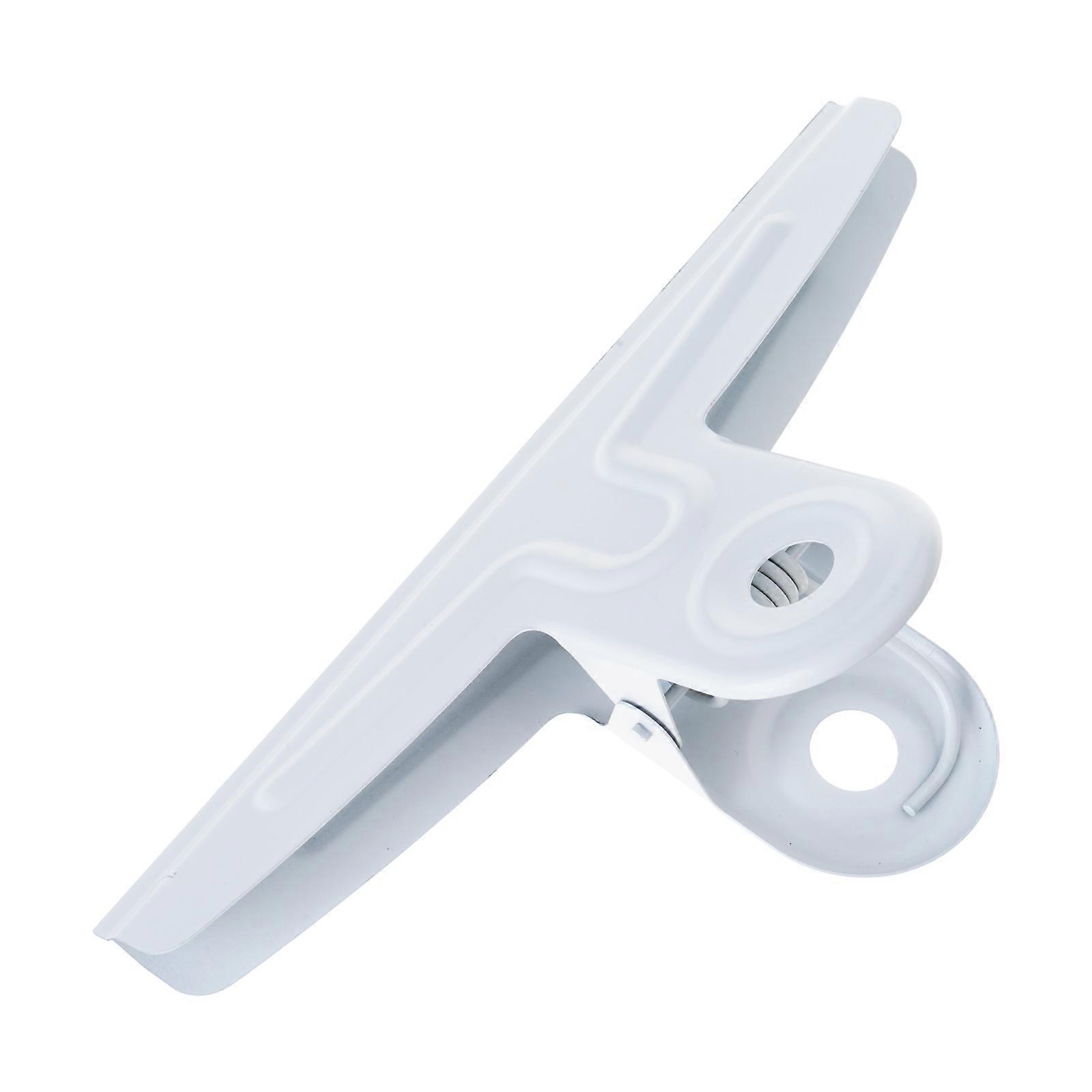 Stor binders 20 cm lang papirklemmer i rustfritt stål stor binder binders for håndverk tegnebrett matpose fil hvit