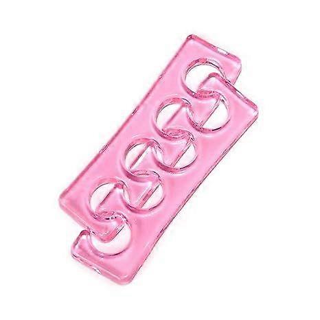 Pedicure Toe Separators Flexible Soft Silicone Finger Toe Spacers for Nail Polish Pedicure Tools Toe Spreader for Nail Polish Application(Pink)